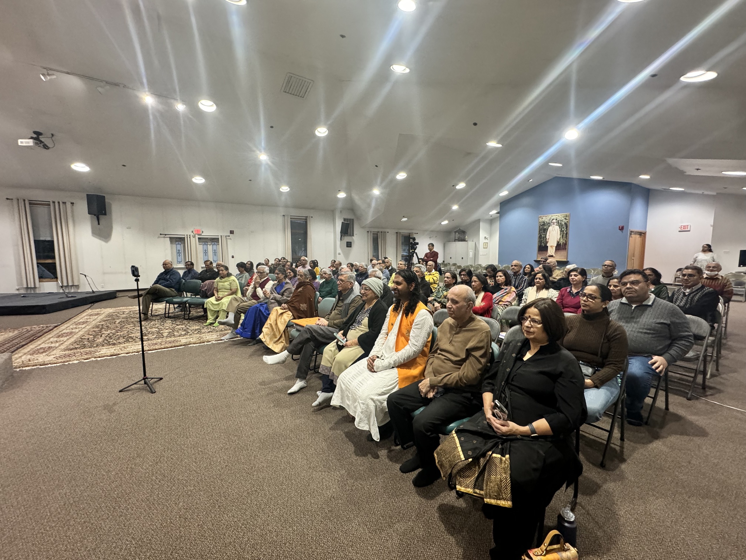 Community gathered for a public concert